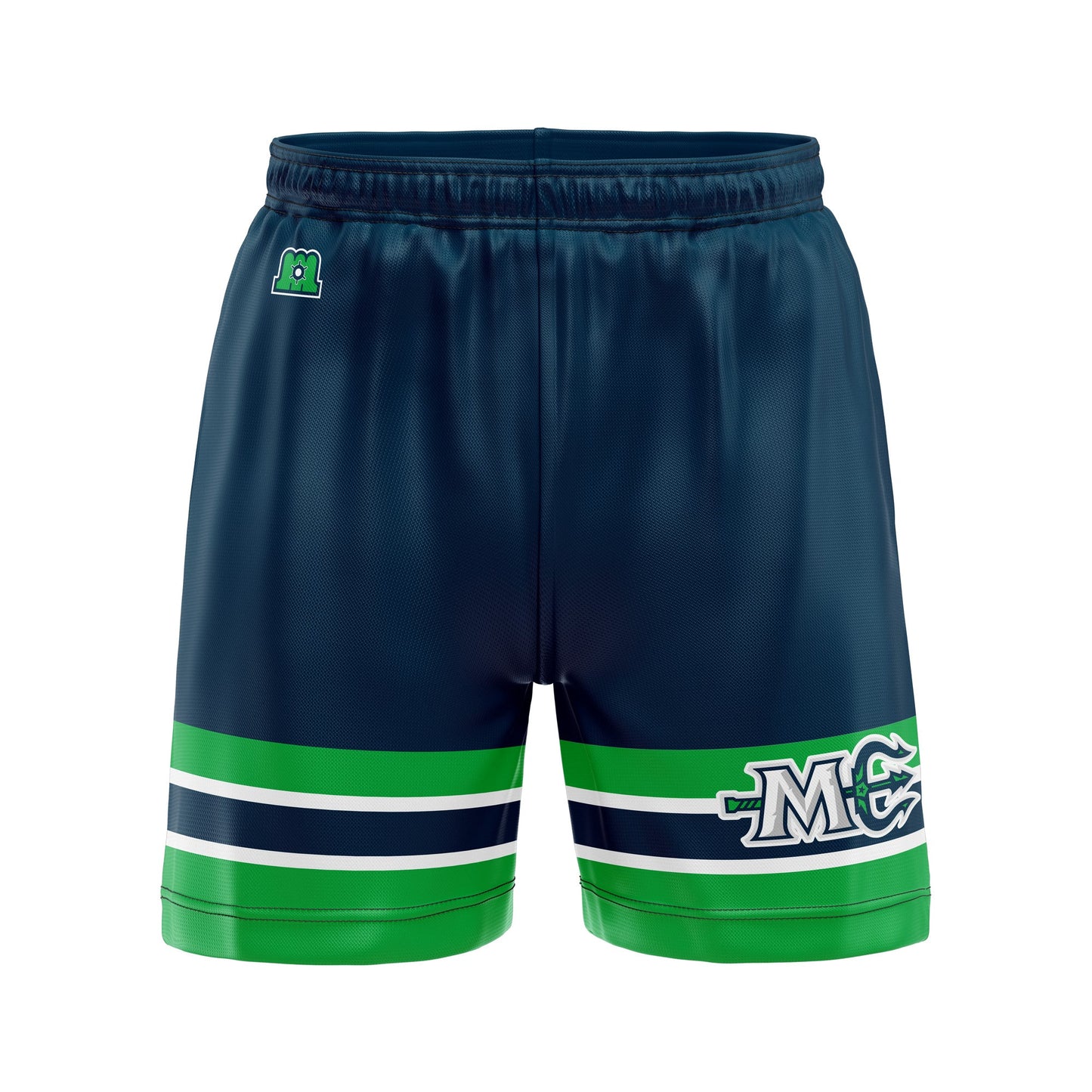 Bench Clearers Maine Mariners Navy Hockey Shorts