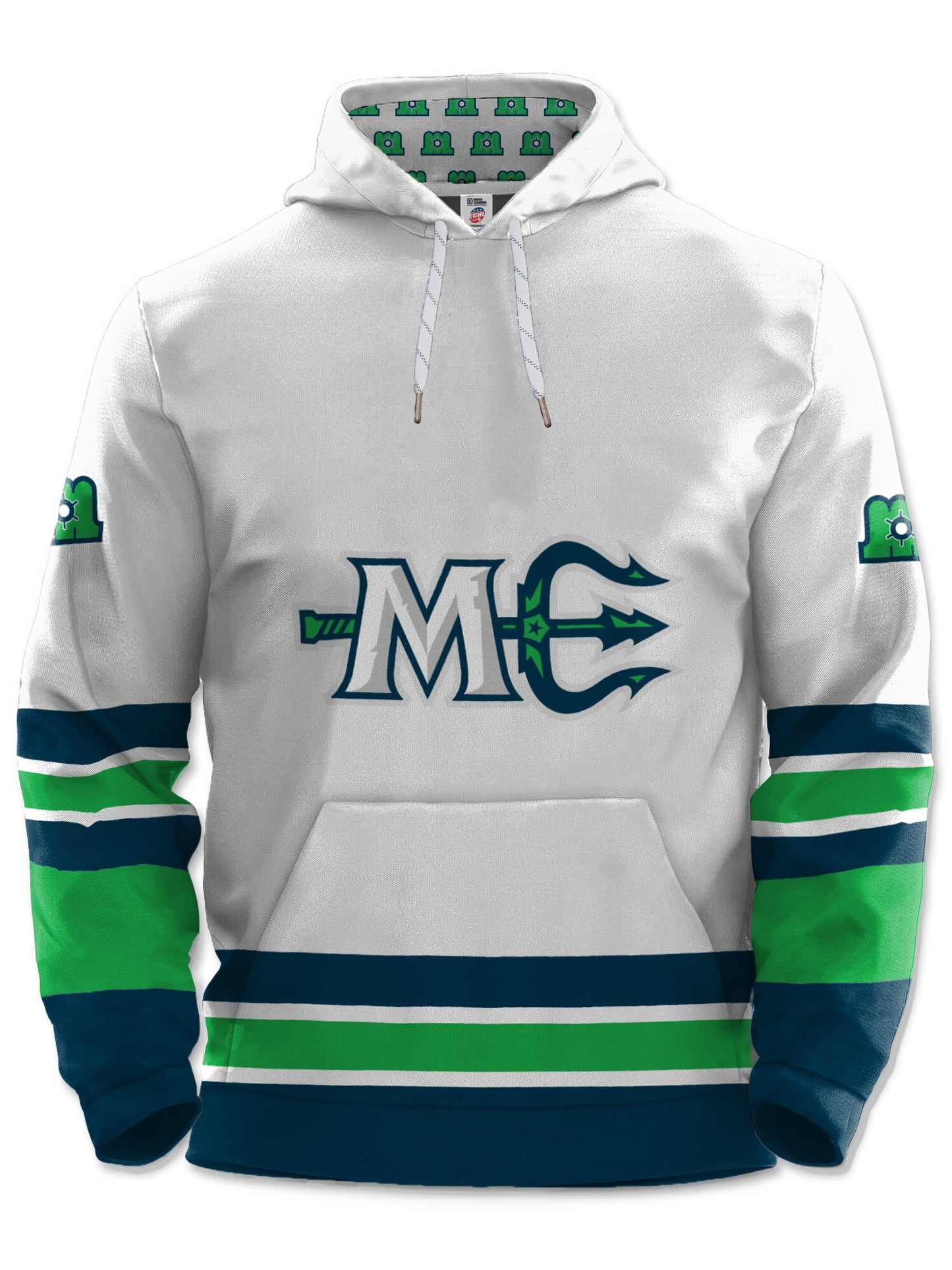 Bench Clearers Maine Mariners Away Hockey Hoodie