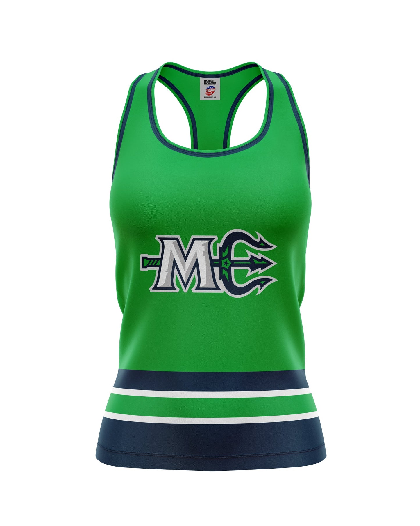 Bench Clearers Maine Mariners Women's Racerback Hockey Tank
