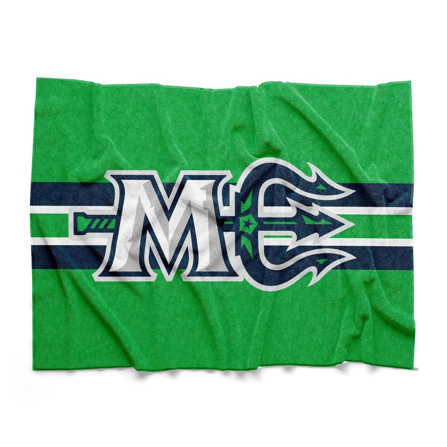 Bench Clearers Maine Mariners Green Sherpa Blanket