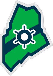 1" Green State Sticker