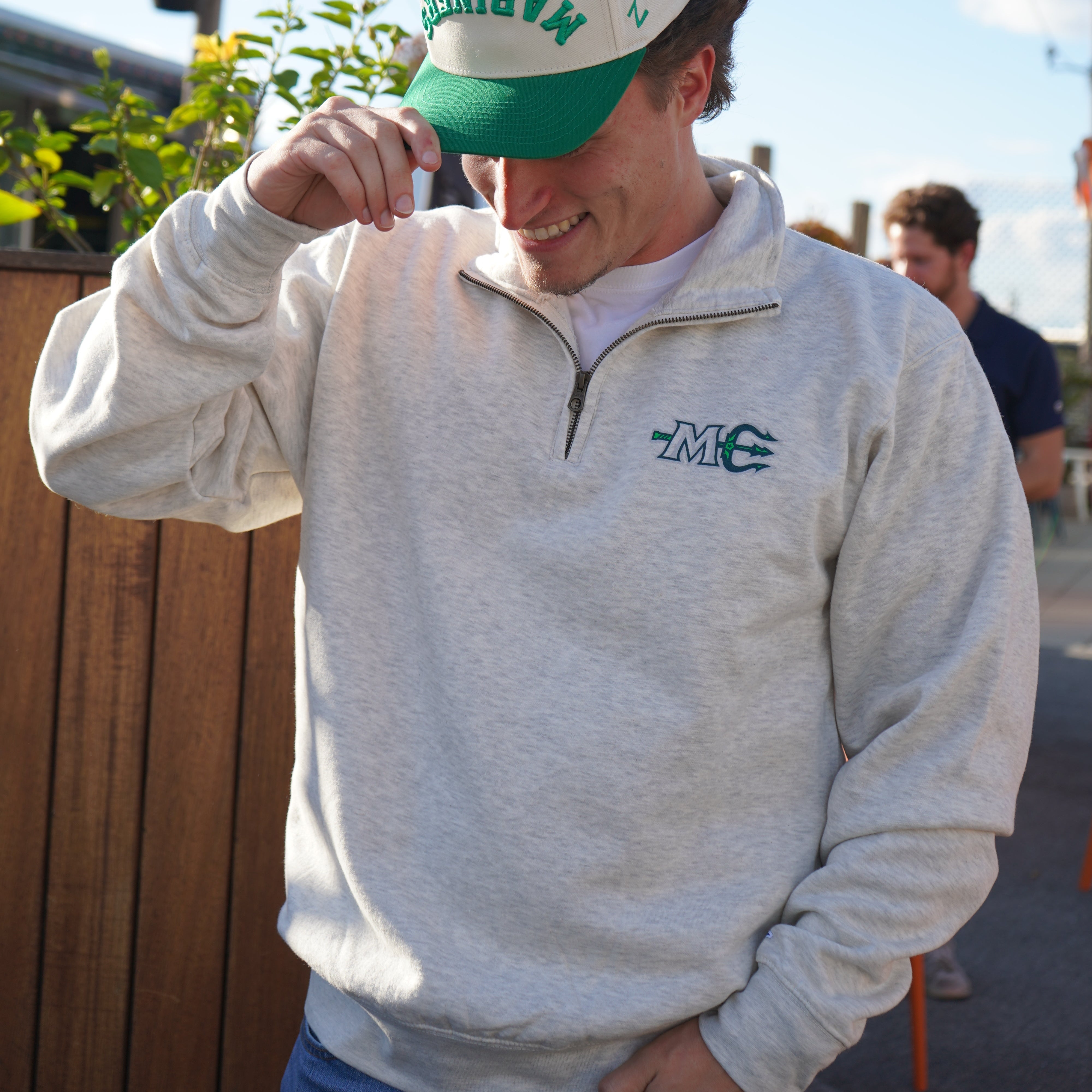 Trident Logo Quarter Zip – Official Maine Mariners Team Store