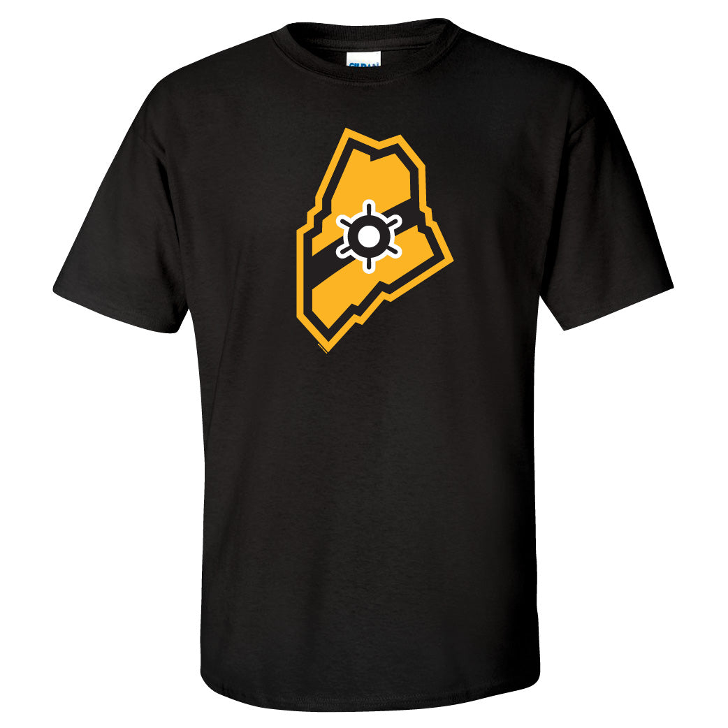 Black/Gold State Logo Shirt